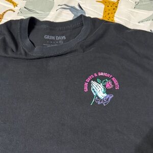 Peter Grimm Black Tee with Colorful Graphic